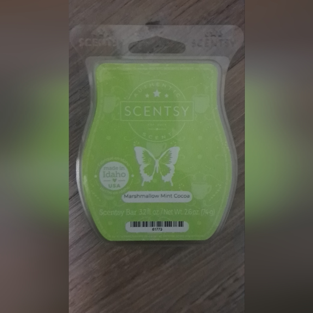 Scentsy Marshmallow Mint Cocoa wax bar